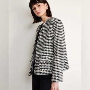 Houndstooth Tweed Jacket